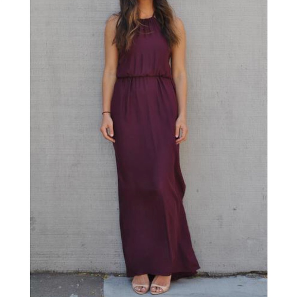 Natalie Deayala Halter Cinch Gown in CAVIAR